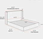 King Blue Velvet Bed and Mattress