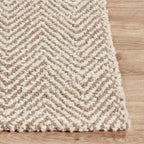 Herringbone Rug - Chenille Ivory/Natural 2x3