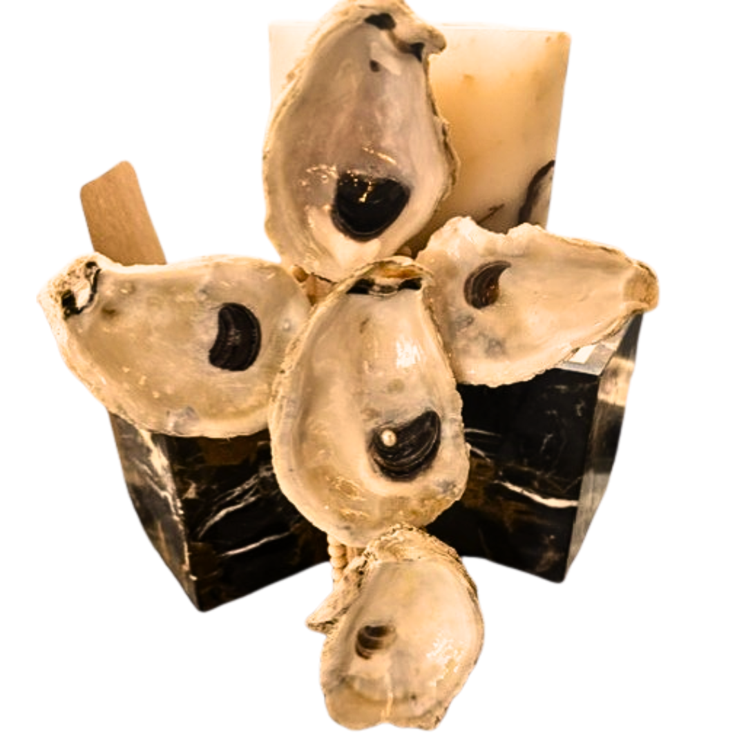 Natural Oyster Crosses with Cultured Pearl