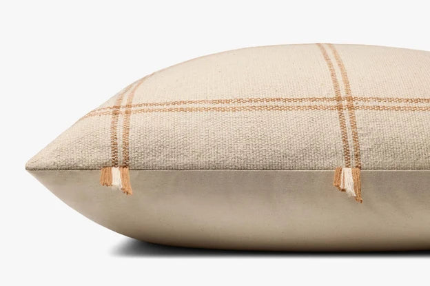 PAL0060 Lainey Natural / Amber - 24'' x 24'' / Down-Filled