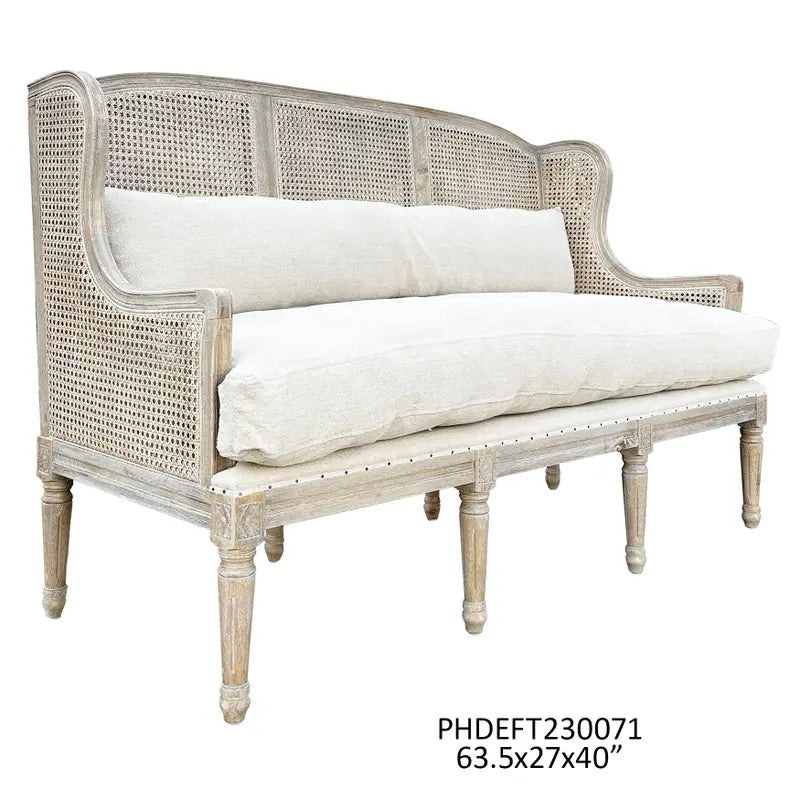 Cane Back Settee