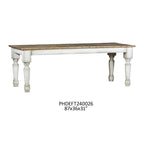La Grange Table In Aged Alabaster ( Off White)
