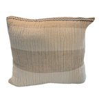 Crinkled Luxe Linen Pillow 20x20 with Down Alternative Insert