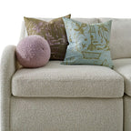 Vintage Folly Pillow - Sky/Olive