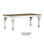 La Grange Table In Aged Alabaster ( Off White)