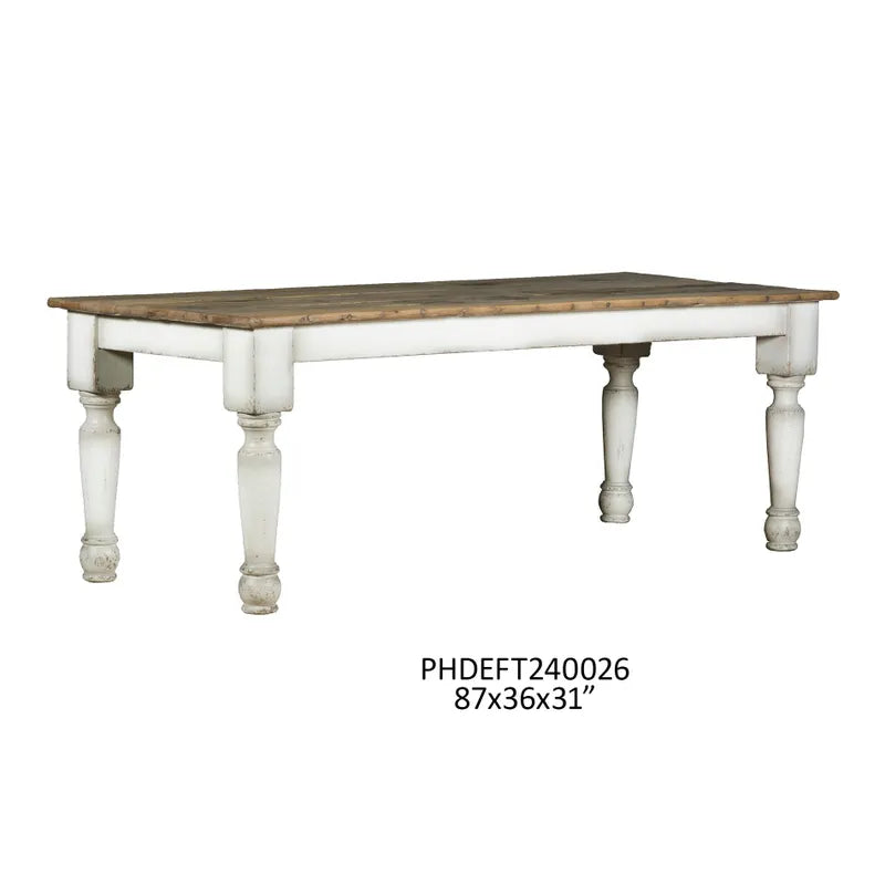 La Grange Table In Aged Alabaster ( Off White)