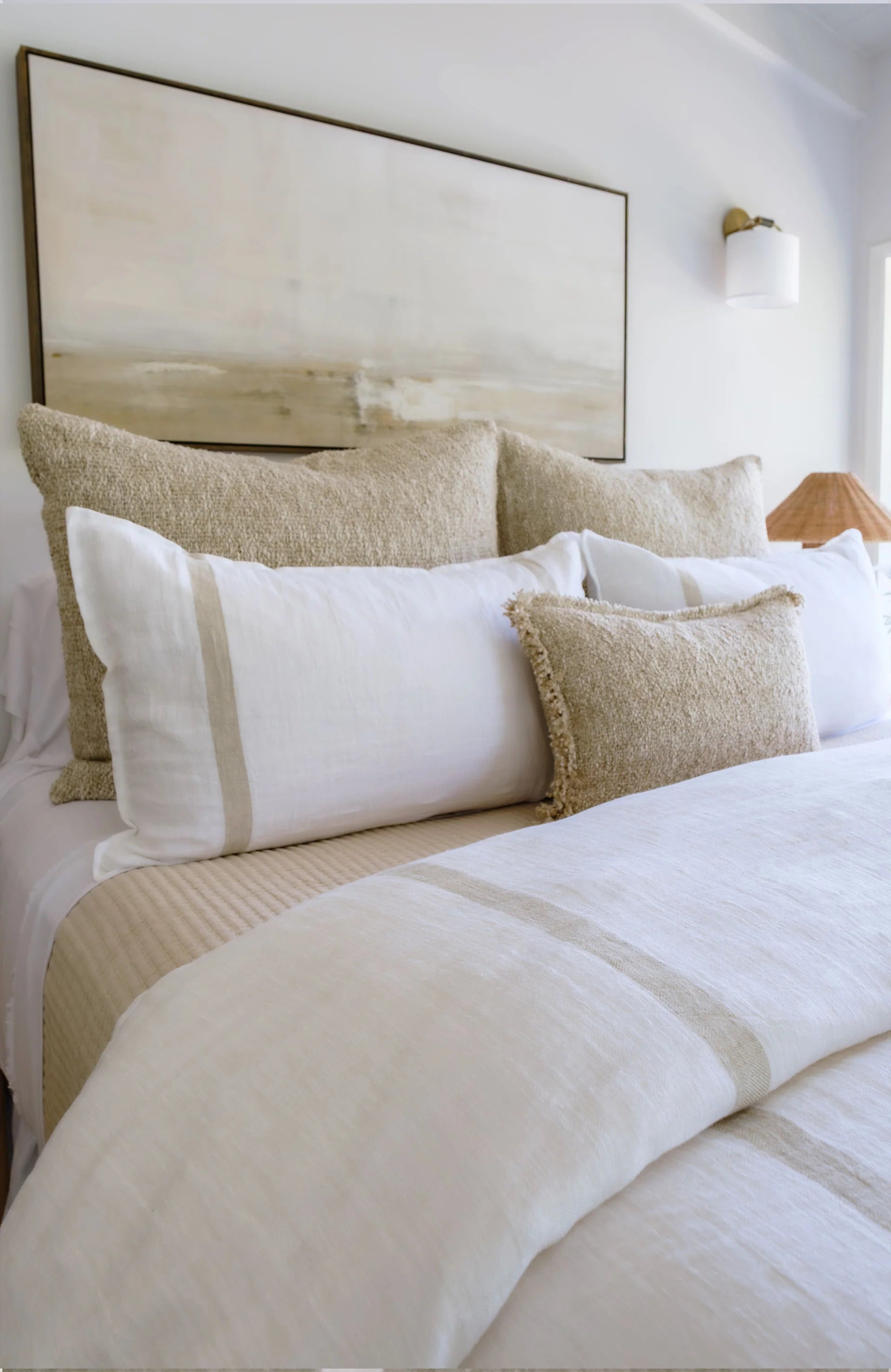RORY - WHITE / FLAX - E SHAM