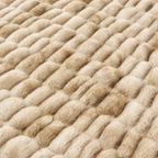 Ruched Rabbit Double-Sided Throw