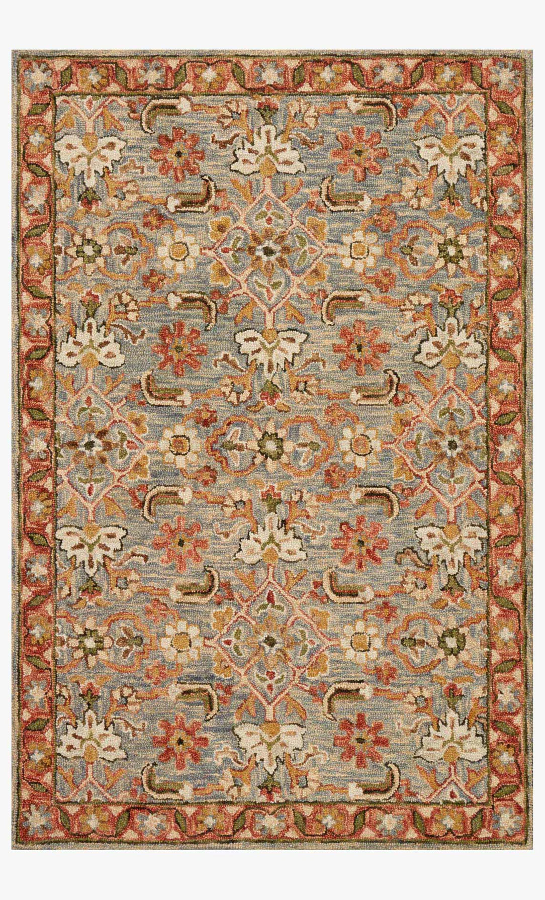 VK-10 Slate / Terracotta Rug