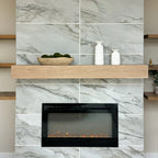 White Oak Fireplace Mantel 36" Unfinished