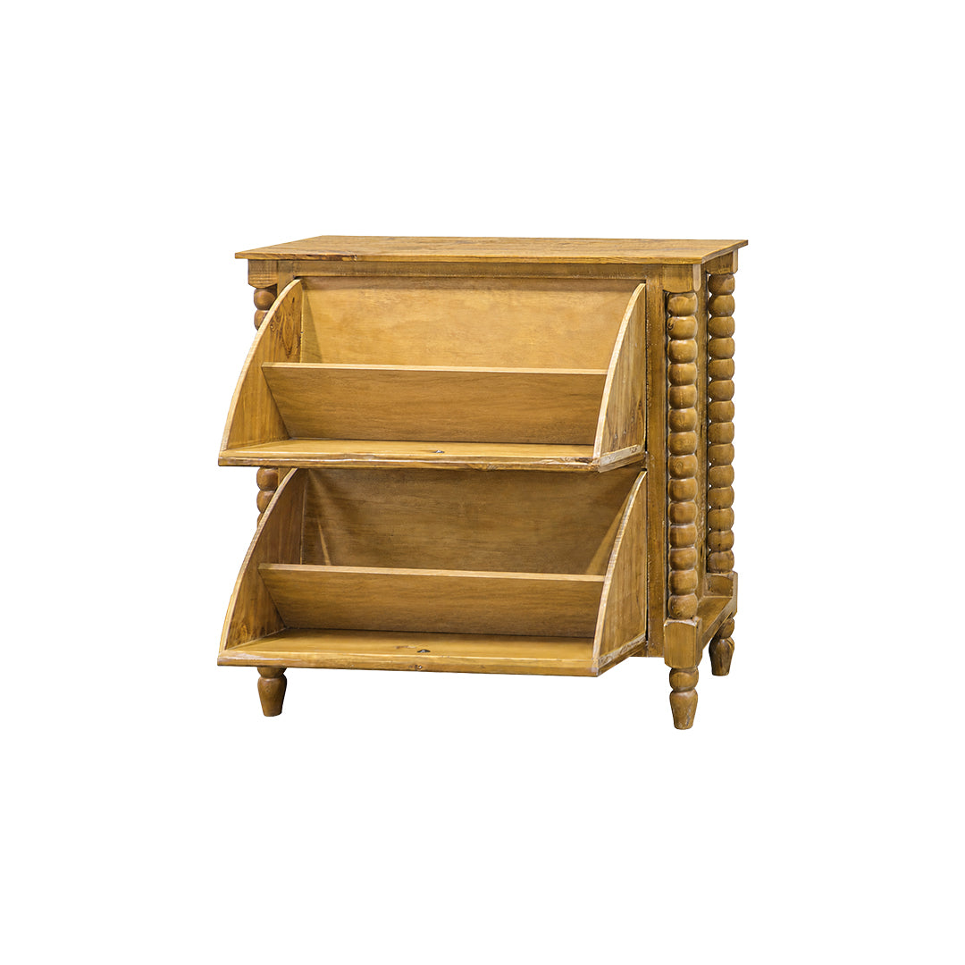 Howard Shoe Chest in Light Barnwood