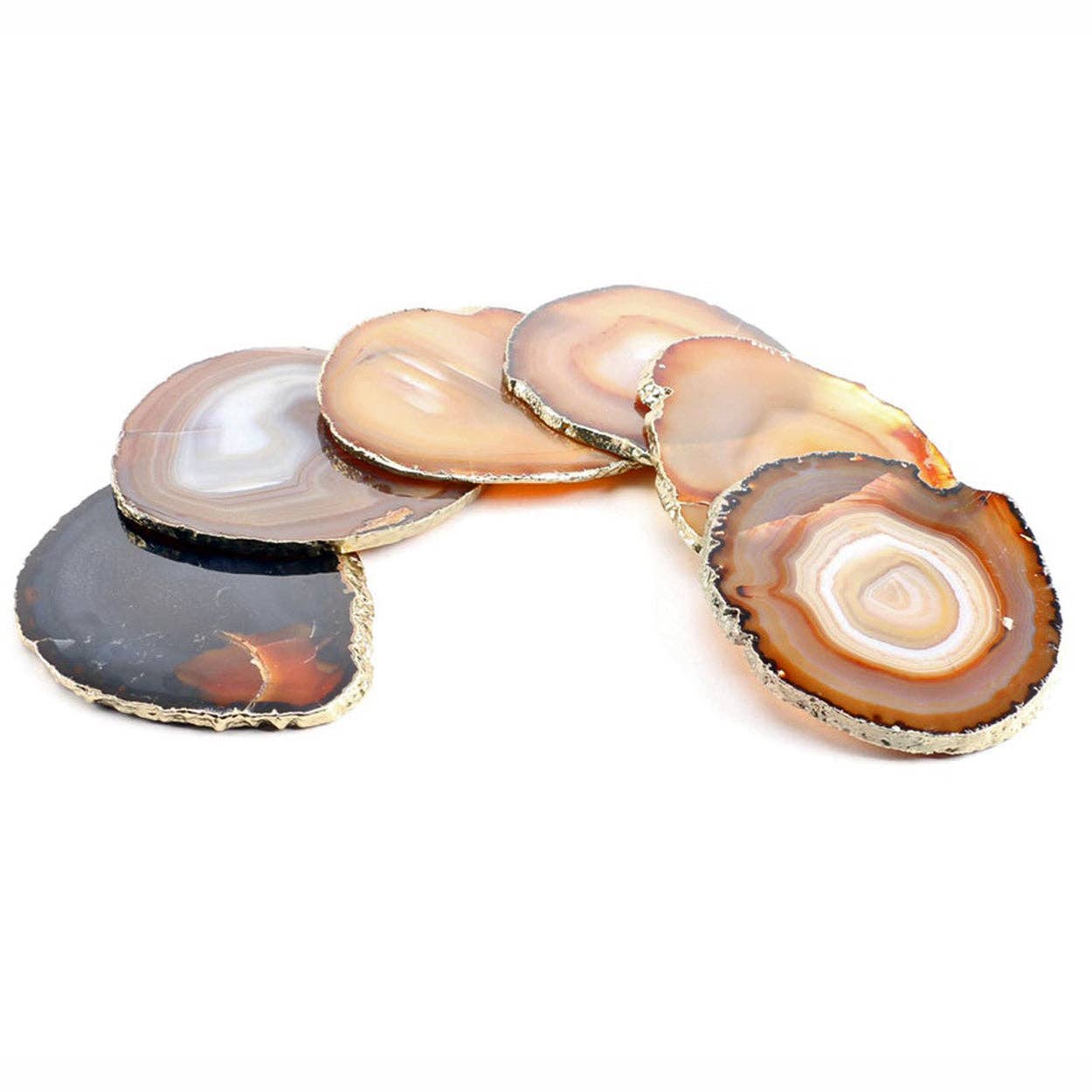 Gold Edge Agate Slice