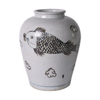 Rusty Brown Fish Open Top Jar