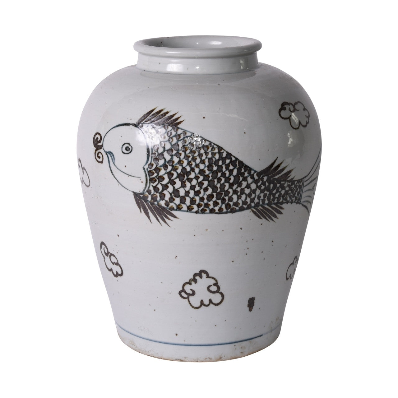 Rusty Brown Fish Open Top Jar