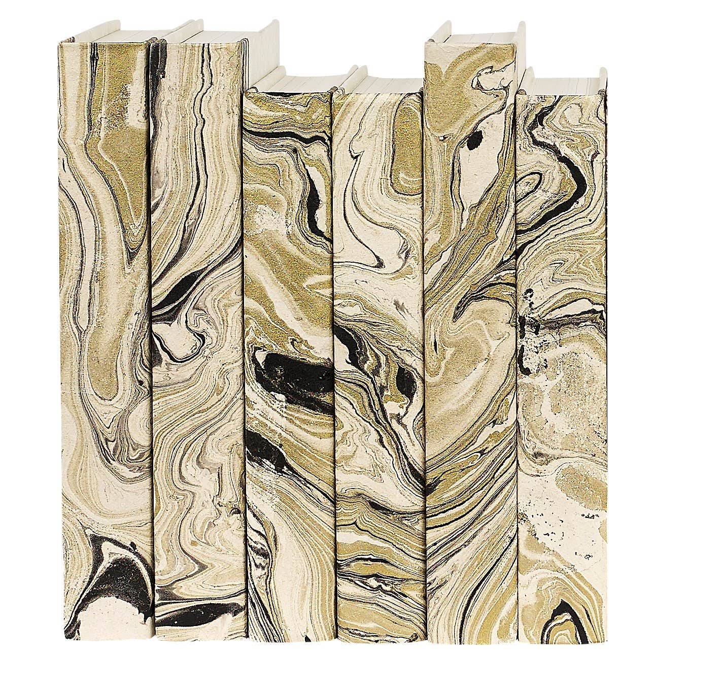 Black & Gold Marble / Off-White Cover / 8.5-9.5"