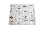 50" X 60" Black And White Rabbit Fur Plush Throw Blanket