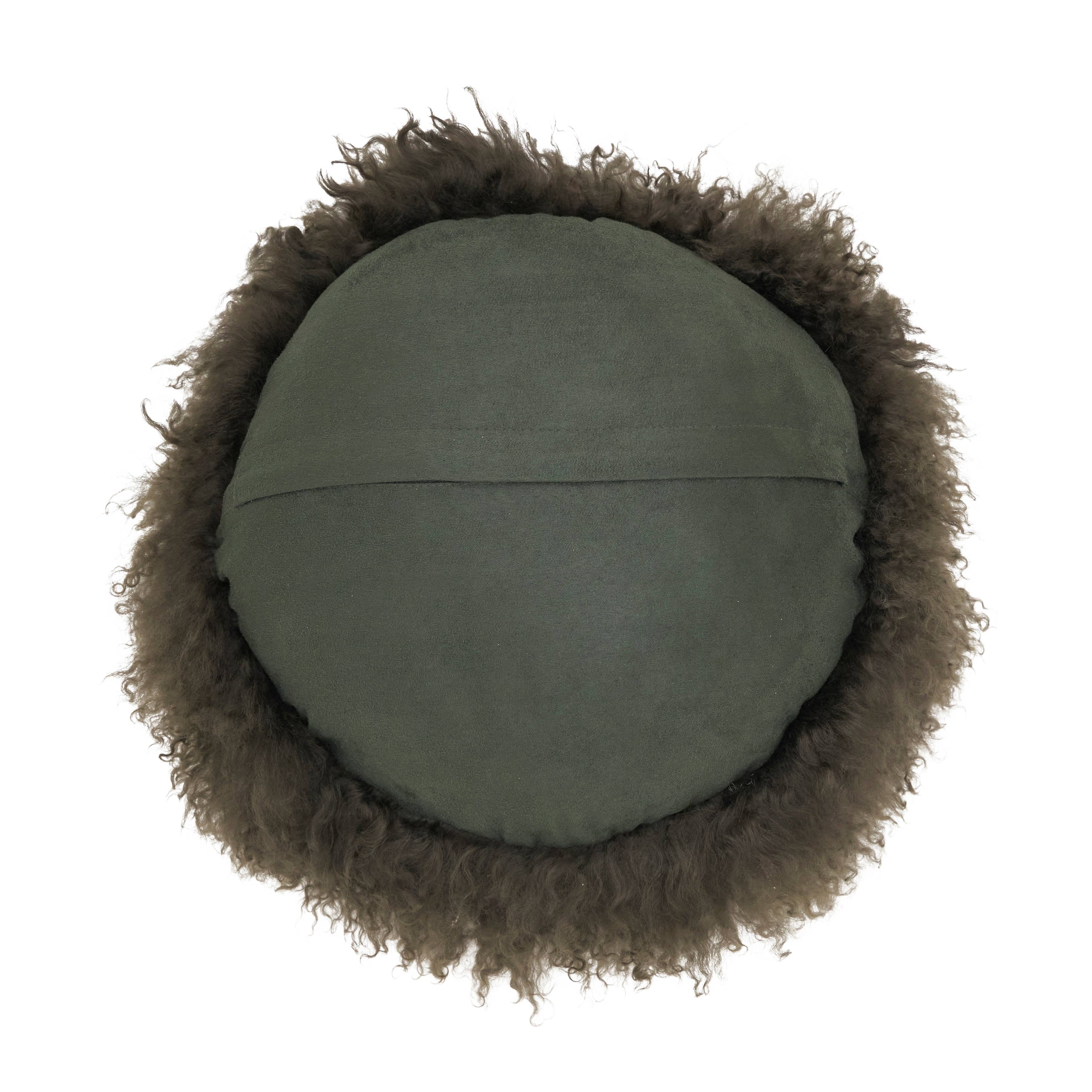 Mongolian Lamb Fur Pillow - Poly Filled