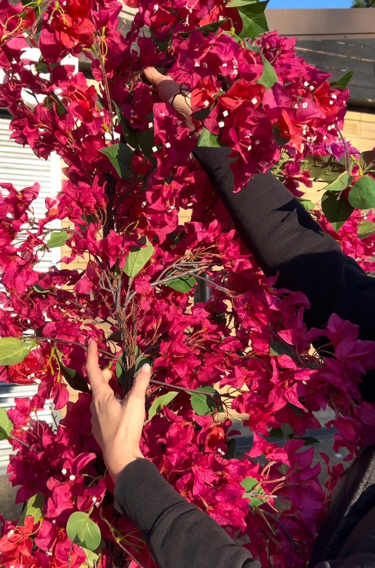 Pink Bougainvillea Flower Garland – Realistic Design – Artificial Flower Garland