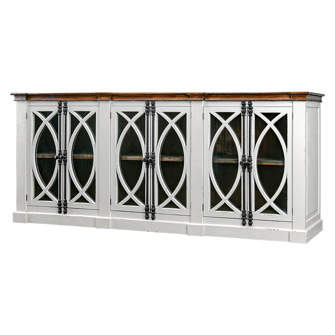 99″ Pescara 6 Glass Door Console/Buffet