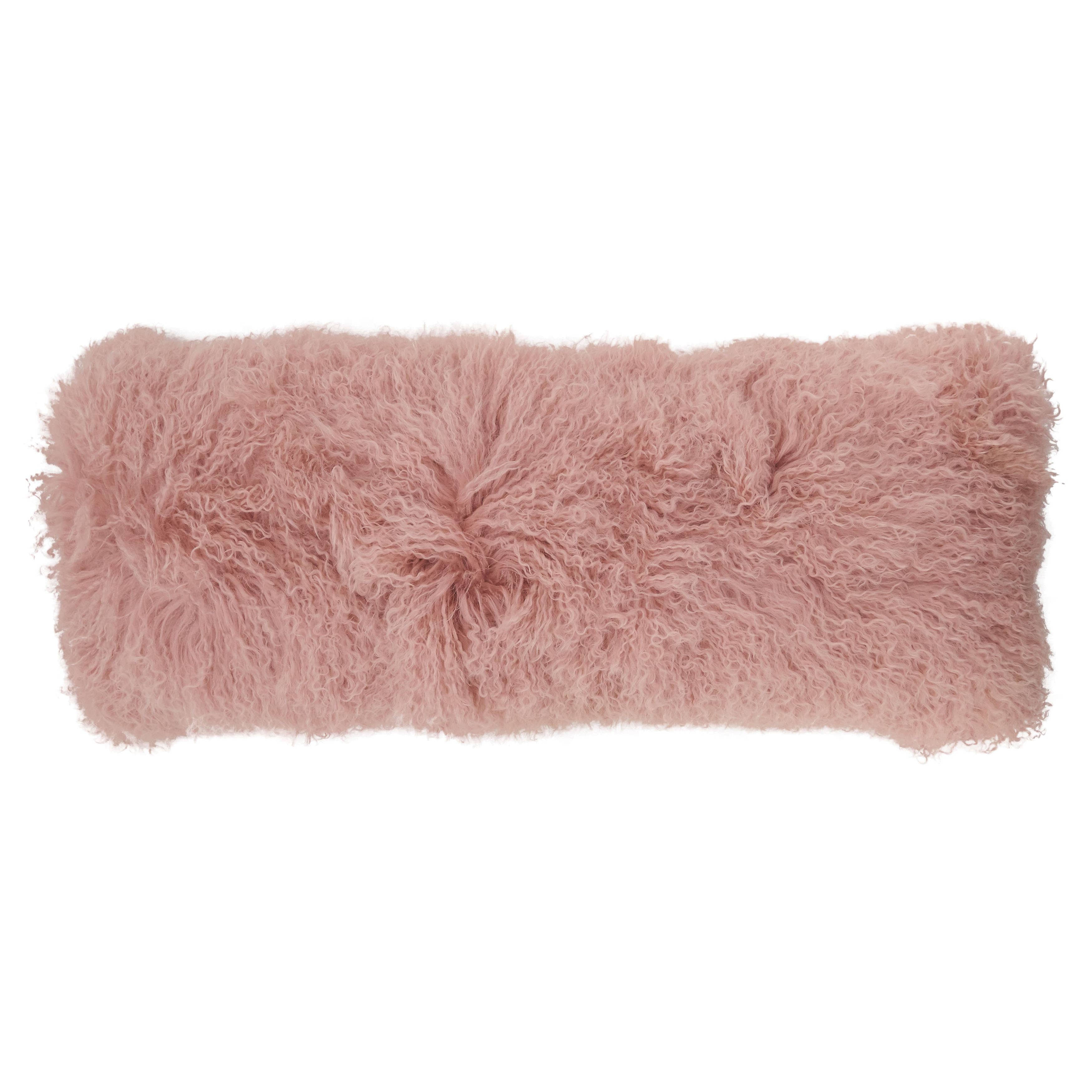 Mongolian Lamb Fur Pillow - Poly Filled