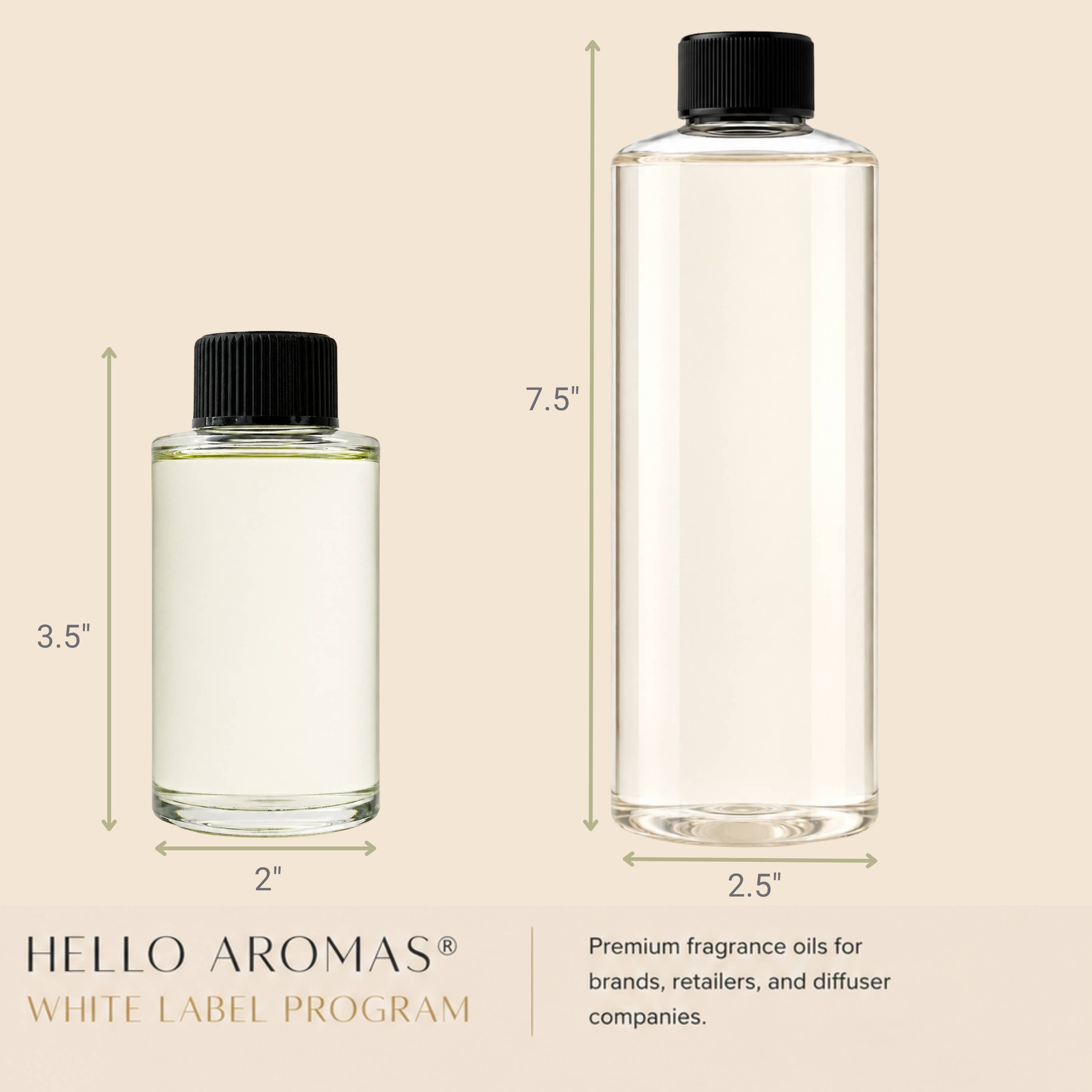 Waterless Hotel Oils No Label, Choose Scent, Add Your Brand: The One / 480ML ~ 16 OZ Bottle