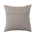 Cotton Slub Pillow w/ Suzani Embroidery & Chambray Back