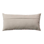 36"L x 16"H Cotton Slub Embroidered Lumbar Pillow