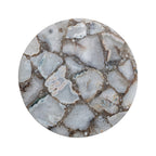 Agate Lazy Susan w/ Mango Wood Base, Natural