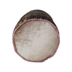 Cotton Velvet Printed Bolster Pillow w/ Botanical Pattern
