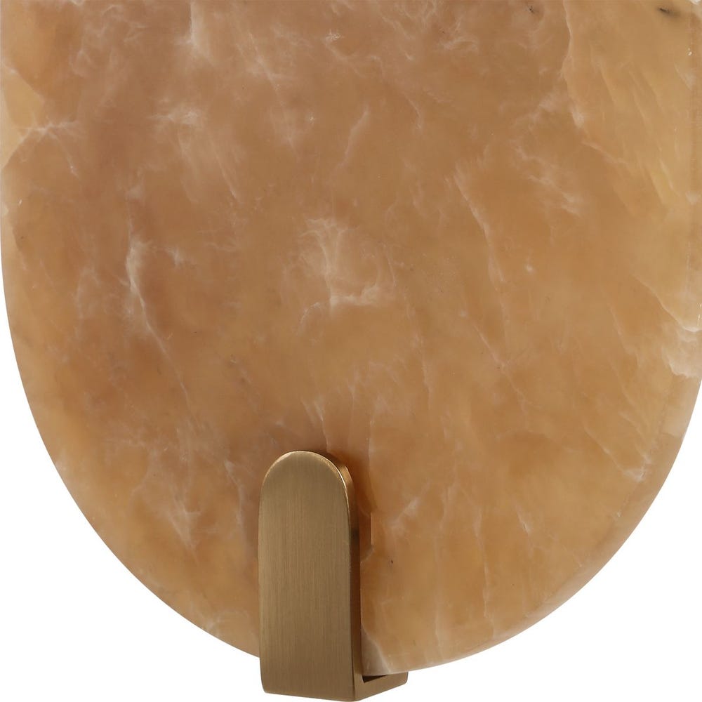 Lustrous, 2 Lt Sconce - Smoky Alabaster