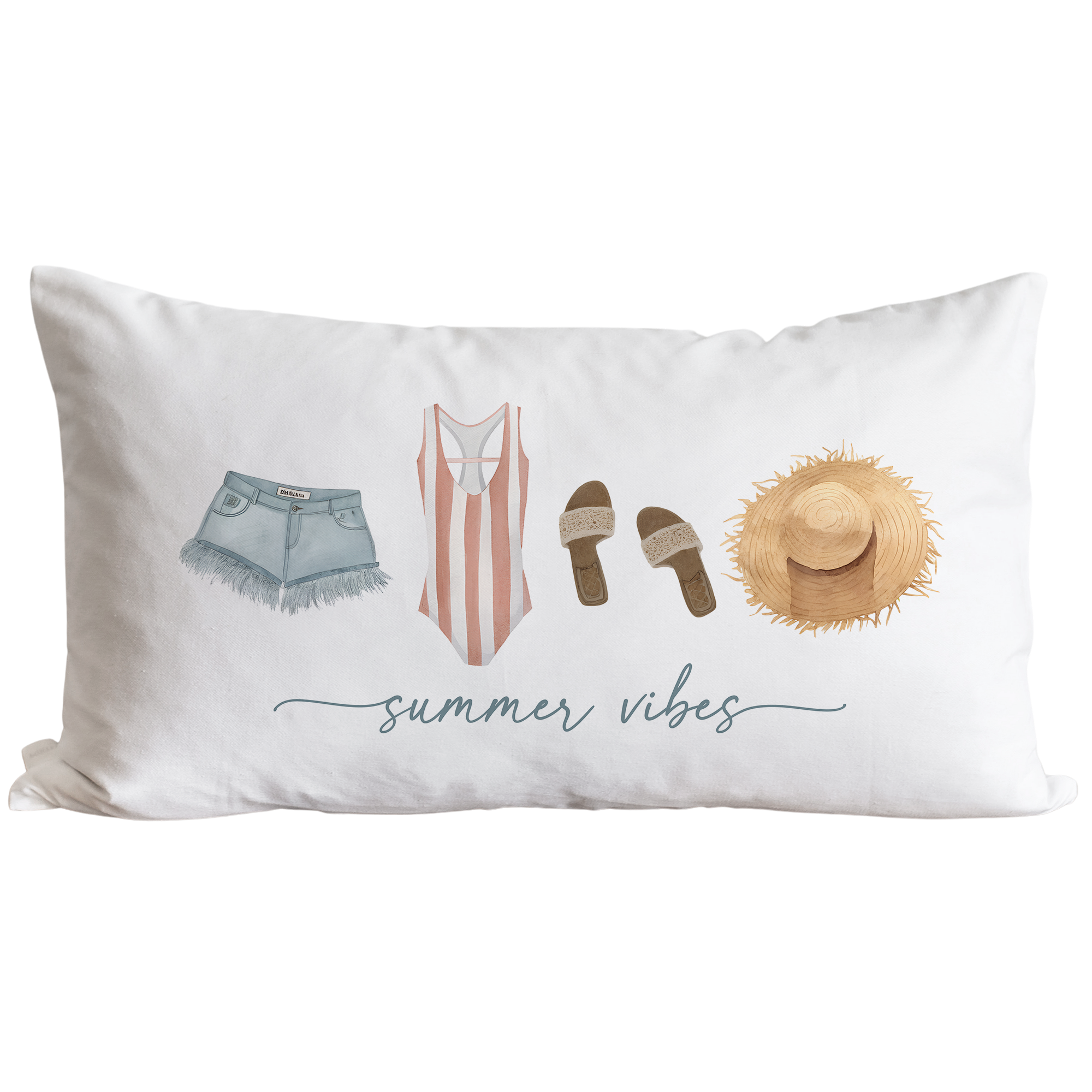Summer Vibes Pillow Cover + Insert