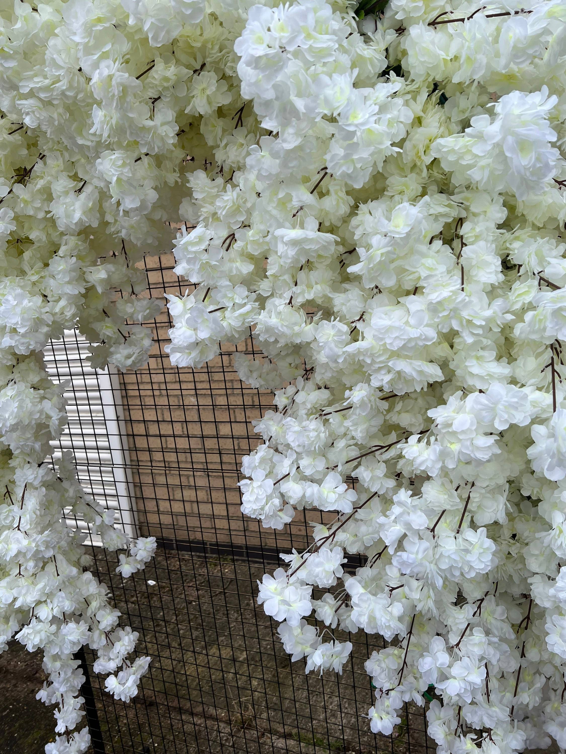 White Cherry Blossom Garland, Cherry Blossom Arch, Blossom
