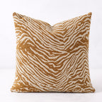 Caramel Modern Abstract Stripe 18" Throw Pillow