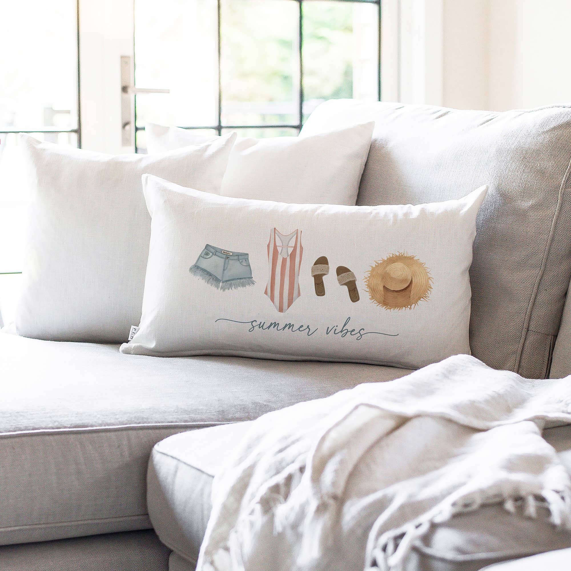 Summer Vibes Pillow Cover + Insert