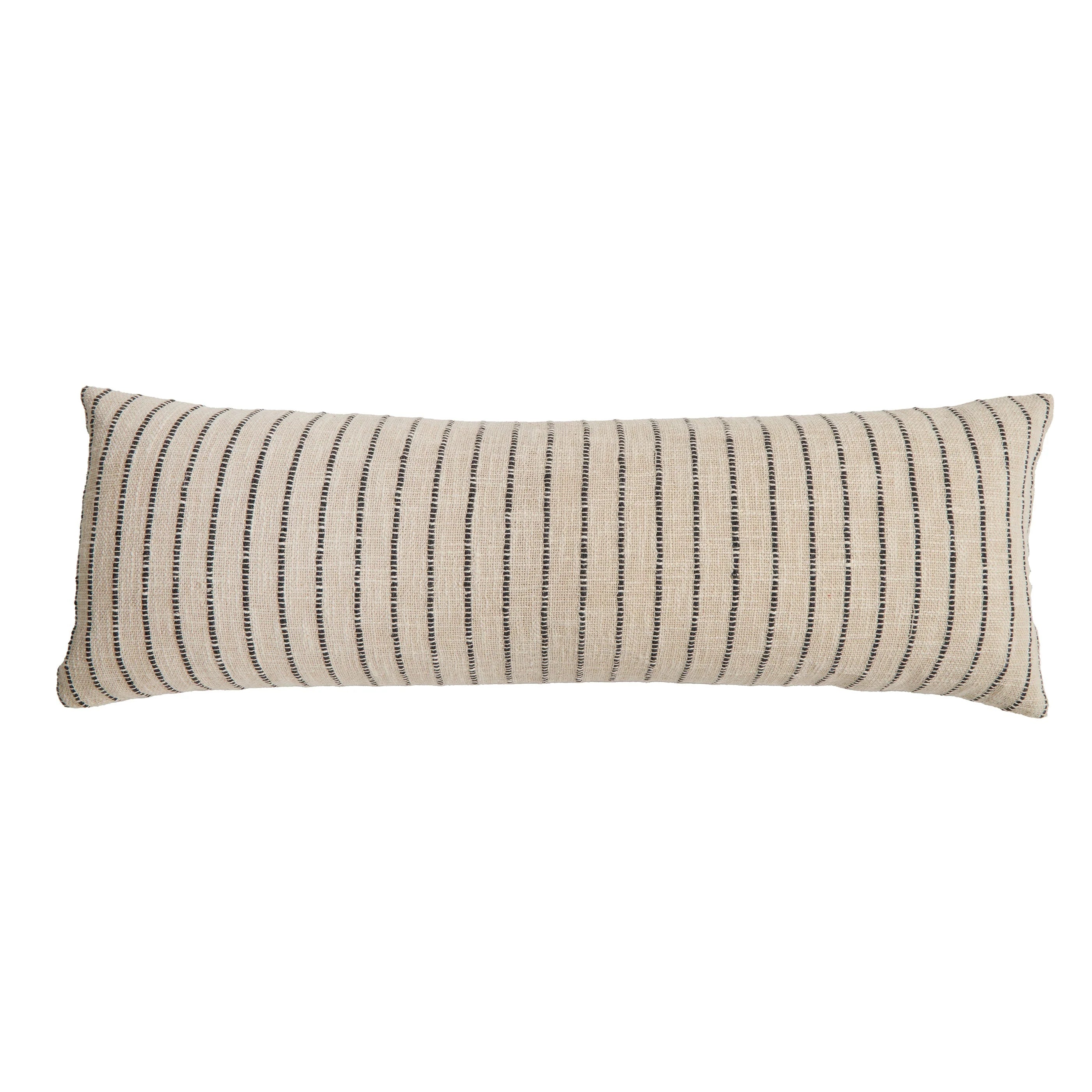 Julian 14" x 40" Pillow With Insert - Charcoal