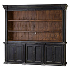 Eagleton Hutch (Top) Sanded Black Caramel Interior