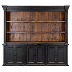 Eagleton Hutch (Top) Sanded Black Caramel Interior