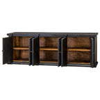 Eagleton Hutch (Top) Sanded Black Caramel Interior