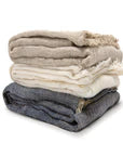 RIVER - OVERSIZED THROW - 60" X 90" - NATURAL