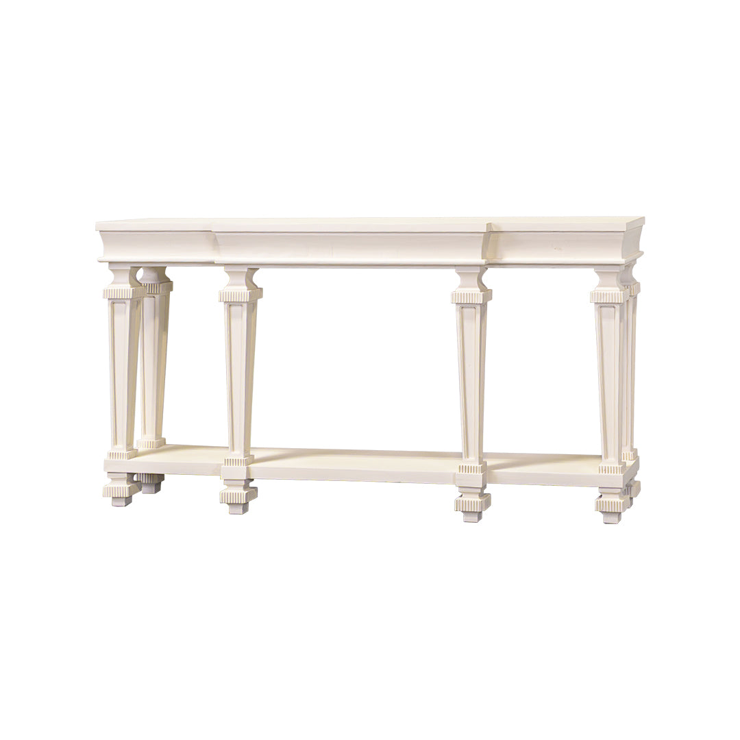 Jacob 60″ Sofa Table - Creamy White