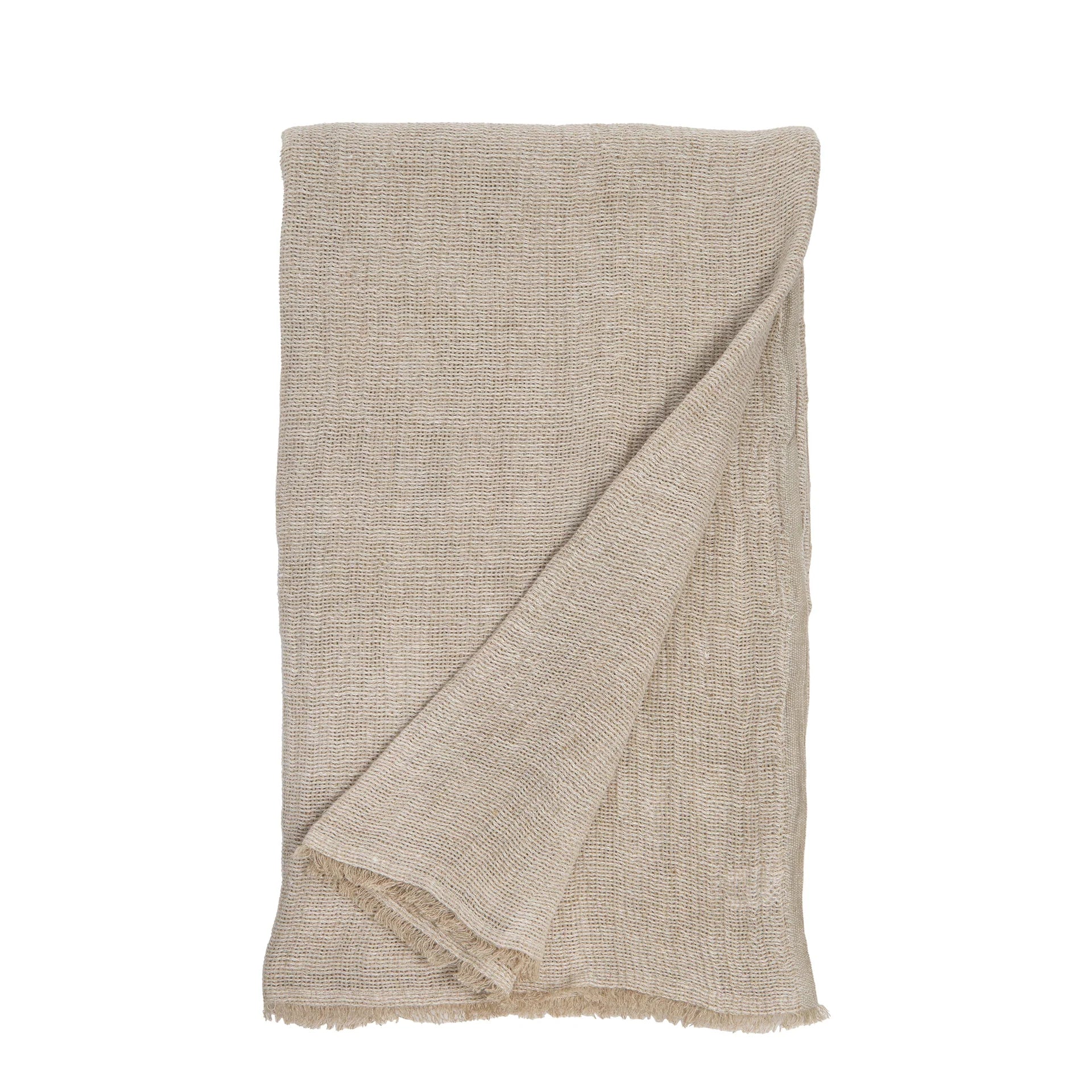 RIVER - OVERSIZED THROW - 60" X 90" - NATURAL