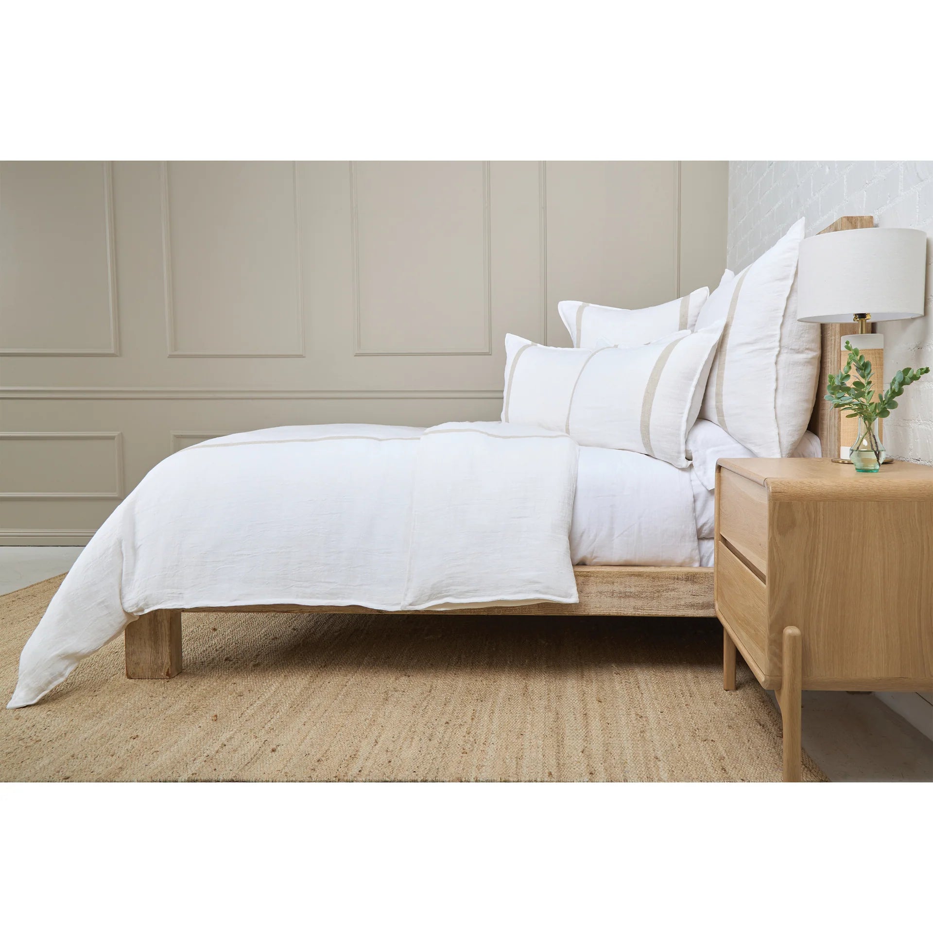 RORY - WHITE / FLAX - E SHAM
