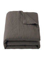Taupe Signature Seam Linen Duvet Cover- King