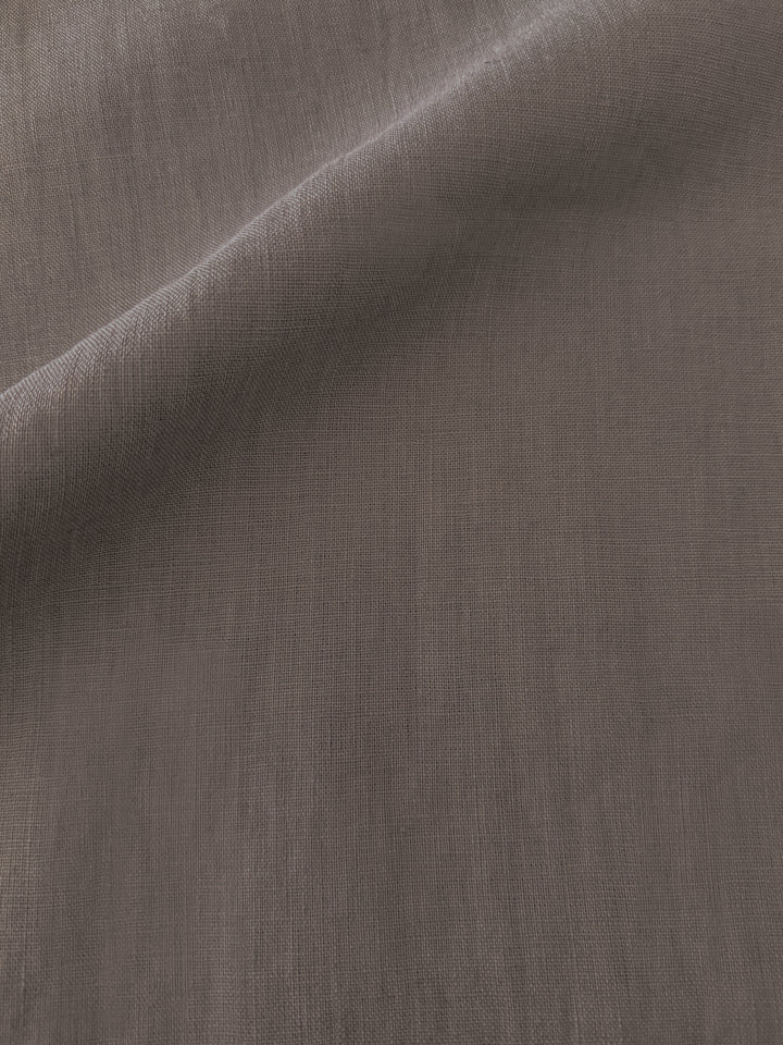 Taupe Signature Seam Linen Duvet Cover- King